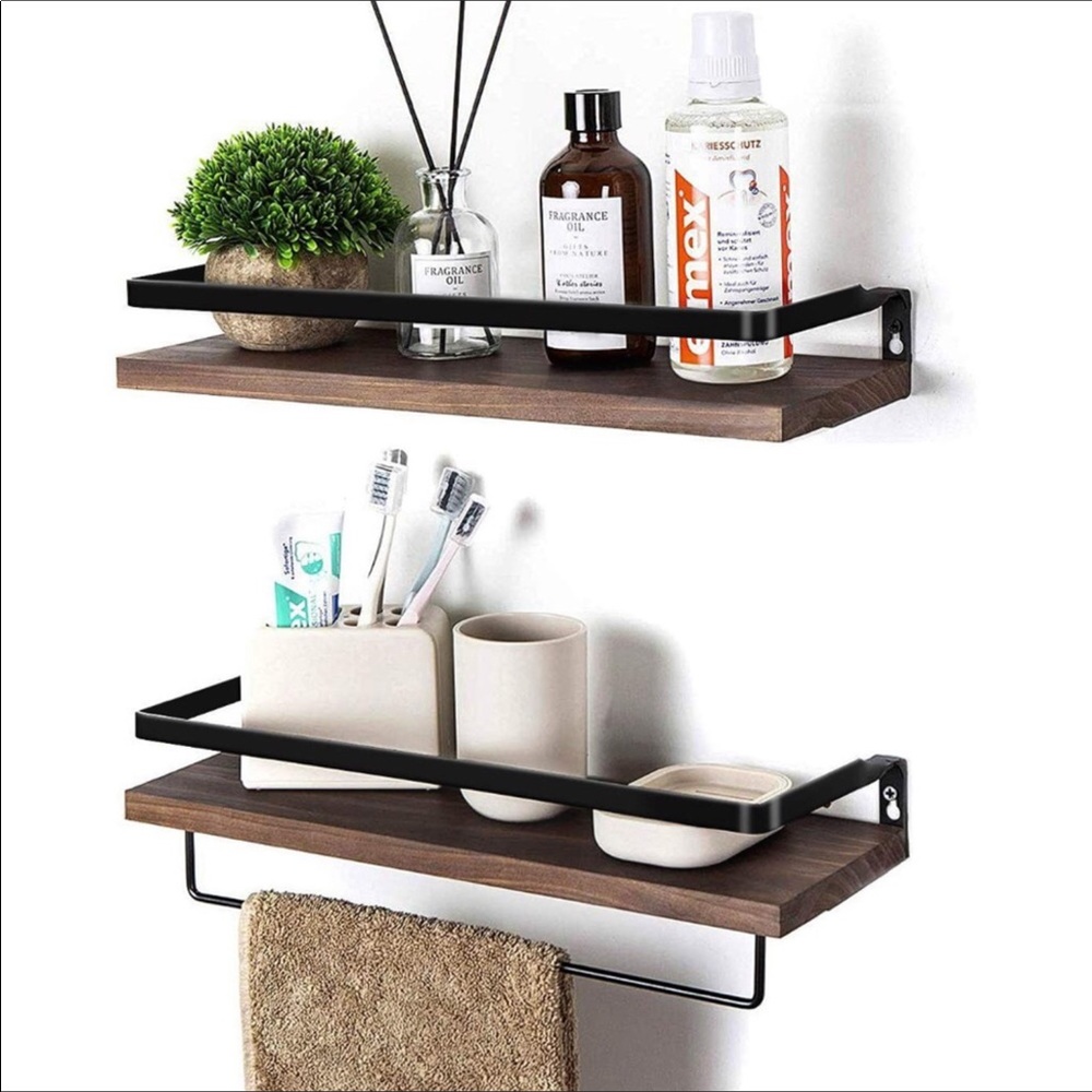 💕Farmhouse Wall Floating Shelves Solid Wood New💕 - Picture 1 of 6